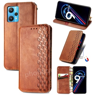 เคสโทรศัพท์หนังนิ่ม ฝาพับ กันกระแทก พร้อมช่องใส่บัตร สําหรับ Realme 9 Pro Plus 9i Redmi10