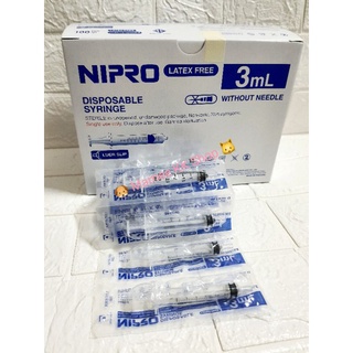 ไซริงค์ ขนาด 3ml 💉 Syringe Nipro (แบ่งขาย) 5/10/15/20 ชิ้น