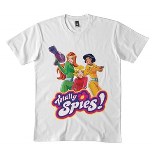 【สไตล์ฮาราจูกุ】เสื้อยืด ผ้าฝ้าย 100% พิมพ์ลาย Totally Spies DMN สีดํา LHZYสามารถปรับแต่งได้