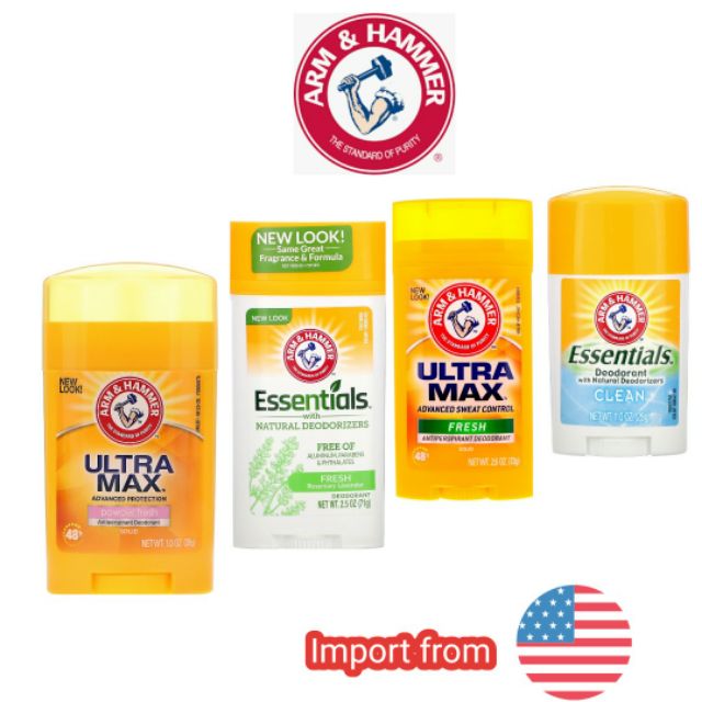 🇺🇸สินค้านำเข้าจาก USA🇺🇸พร้อมส่ง​ ARM & HAMMER DEODORANT ROLL ON ระงับกลิ่นใต้วงแขน​ cool blast ARM​ 