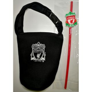 ถุงหิ้วแก้วเยติพร้อมหลอดลาย ลิเวอร์พูล LIverpool สีดำ ถุงแก้วเยติ ขนาด 30ออนซ์