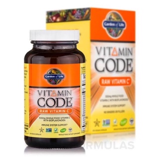 พร้อมสาง🇺🇸Garden of Life, Vitamin Code, RAW Vitamin C, 120 Vegan