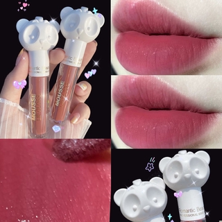 ROMANTIC BEAUTY น่ารักหมีลิปแลคเกอร์ Matte Velvet Matte Lipstick