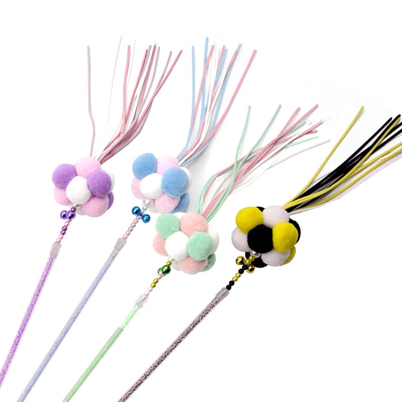 Doge&Orange พร้อมส่ง ไม้ตกแมว ของเล่นแมว ไม้แกล้งน้องแมว ของใช้สัตว์เลี้ยง ของใช้สำหรับแมว ขนนก แมว กระดิ่ง MIP017 - รูปที่ 2