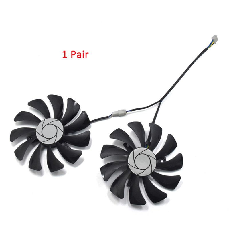 KVSERT 2 Paia Ventola Scheda Grafica 85mm Ha9010H12F-Z 4Pin Ventola di Raffreddamento di Ricambio per Gtx 1060 Oc 6G Gtx 960 P106-100 P106