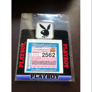 สติกเกอร์สูญญากาศ ลายPlayboy ติดพรบรถยนต์