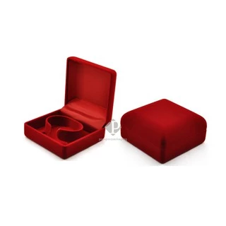 กล่องกำมะหยี่ใส่นาฬิกา กำไล หรือ สร้อยข้อมือ ขนาด 9.2x9.2x4.5cm (code:42กำไล)