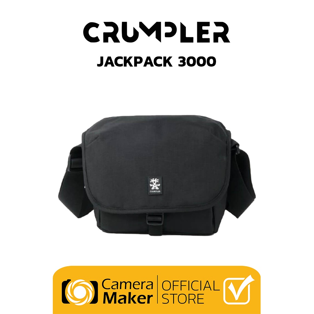 Crumpler กระเป๋ากล้อง กระเป๋าแฟชั่น กระเป๋าสะพายข้าง รุ่น JACKPACK - BLACK (ประกันศูนย์)