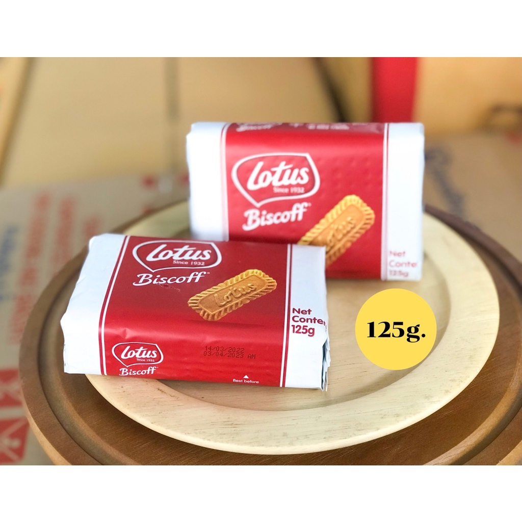 Lotus Biscoff Biscuit บิสกิตโลตัส บิสคอฟ ขนาด 124กรัม