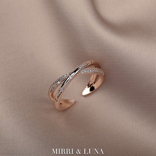 Rose Gold Twist Open Ring