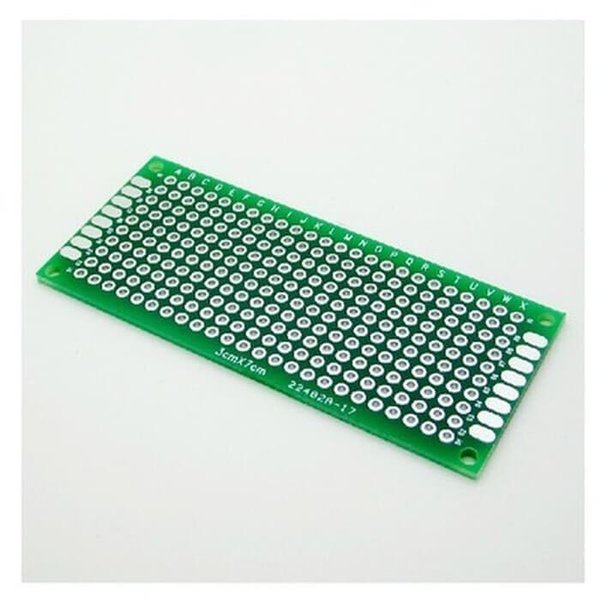 PROTOTYPE PCB สองด้าน 3x7 บอร์ดสากลสองด้าน