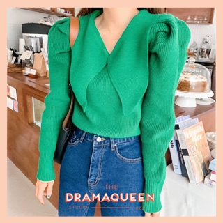 DQ90006 «Autumn» Rabbit Bow Blouse ~ พร้อมส่ง คุณภาพ DRAMAQUEEN