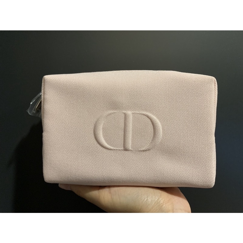 กระเป๋าเครื่องสำอางค์ DIOR แท้ ผ้าแคนวาส ทรงเหลี่ยม (มี tester แถม)