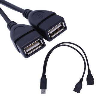 สายชาร์จUsb 2 . 0 Type A 1 Male To 2 Female Y - Splitter สายซิงค์ข้อมูล