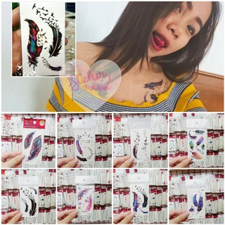 🔥โปร 9 บาท🔥 ลาย ขนนก ปีกนก แทททู tattoosticker