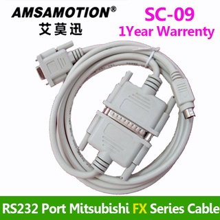 Yy SC-09 สายเคเบิลโปรแกรม USB-SC09 ดาวน์โหลด FX A Serials PLC สําหรับ Mitsubishi FX0 FX0S FX1S FX0N FX1N FX2N A