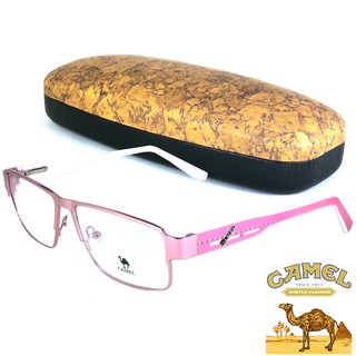 CAMEL แว่นตา รุ่น CA-12746 สีชมพู กรอบเต็ม ขาสปริง วัสดุ สแตนเลส สตีล (สำหรับตัดเลนส์) กรอบแว่นตา Eyeglasses