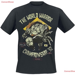 เสื้อยืดผู้ชายและผู้หญิง Street Fighter Capcom World Warrior Championship 92 - Blanka Mens Womens T-shirts