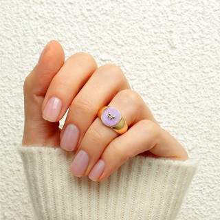 แหวนผีเสื้อ Purple butterfly ring