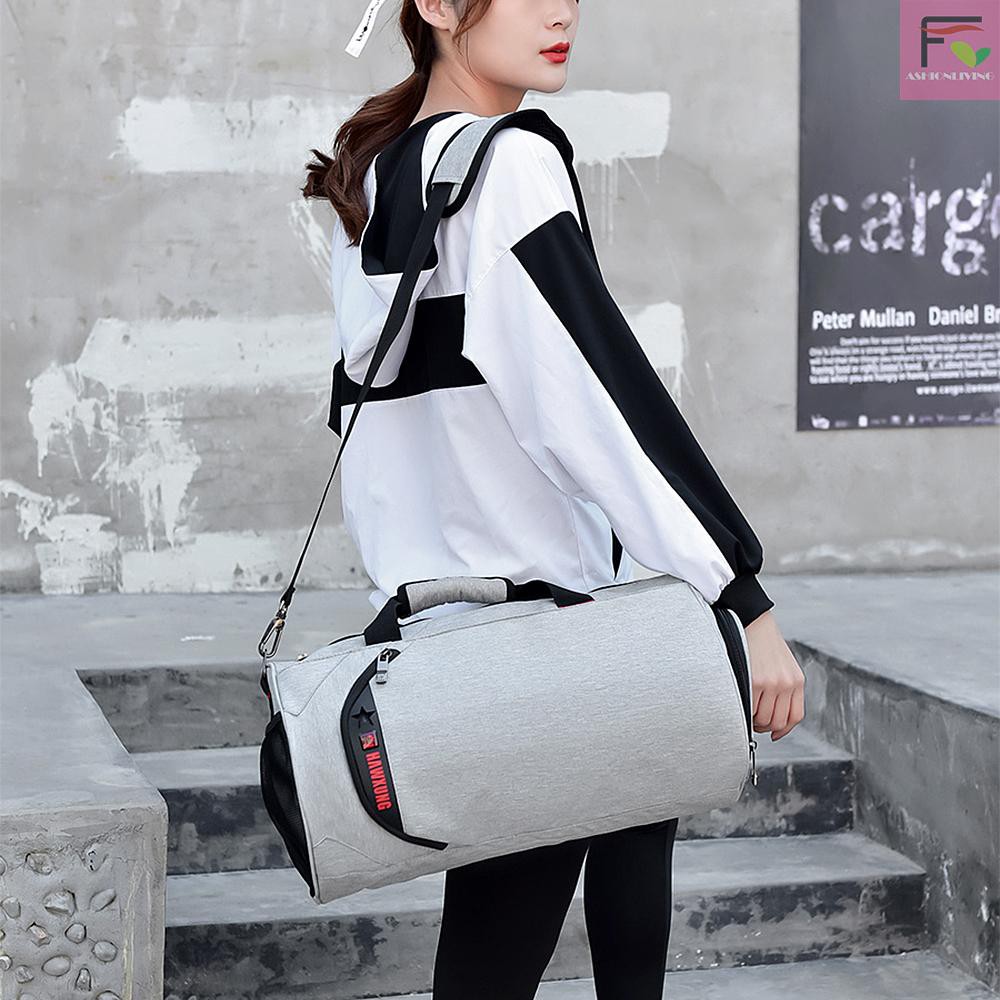 F&L Sports Gym Bag with Separate Wet Pocket and Shoes Compartment ...