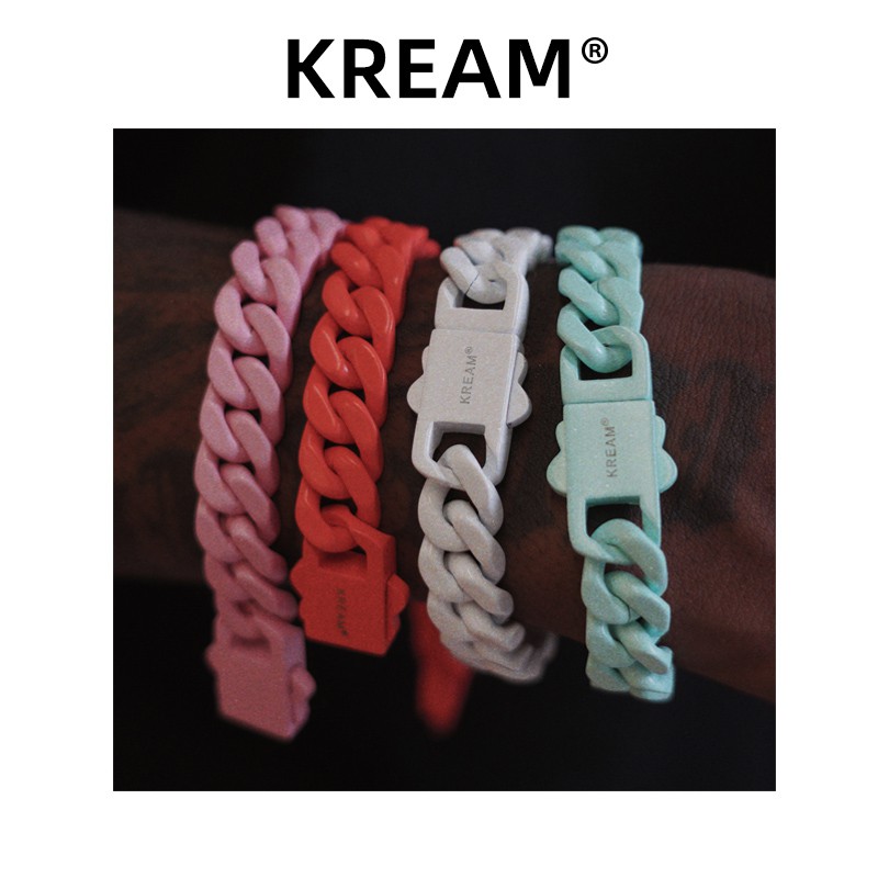🔥สร้อยข้อมือKREAM Colorful Chain Bracelet Hip Hop Male🔥