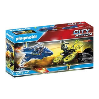 Playmobil 70780 Police Jet with Drone แอ็คชั่นฟิกเกอร์ ตำรวจ เจ็ทตำรวจกับโดรน