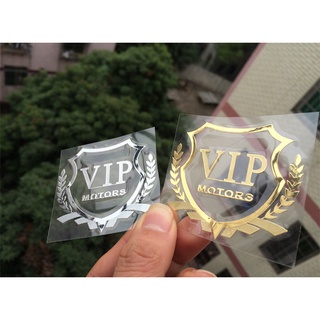 สติกเกอร์ฉลากอลูมิเนียม ลายโลโก้ VIP สําหรับติดตกแต่งหน้าต่างรถยนต์