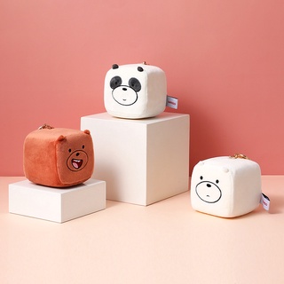 MINISO พวงกุญแจ We Bare Bears รูปทรงขนมปังก้อน พวกกุญแจ