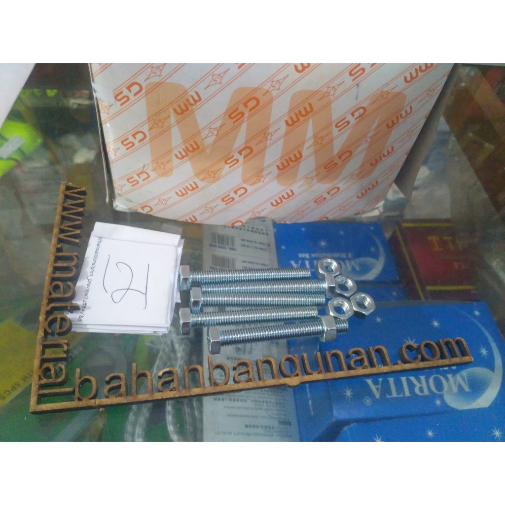 น็อตสลักเกลียวสีขาว m 10 x 40 มม. กุญแจหกเหลี่ยม 14 น็อตสลักเกลียวหกเหลี่ยม น็อตสลักเกลียวสีขาว m10 