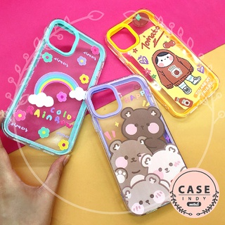 พร้้อมส่งเคส i7+/8+ 11 13 เคสมือถือประกบ 2ชิ้น นิ่มใส TPU พิมพ์ลายการ์ตูน