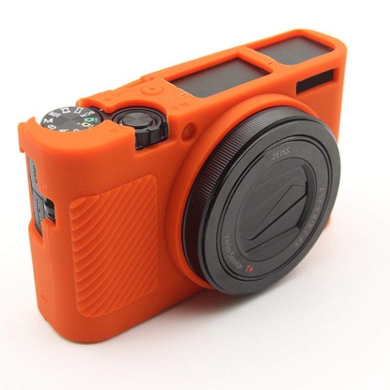 ซิลิโคนอ่อนนุ่มป้องกันกล้องกรณียางฝาครอบกระเป๋าผิวสําหรับ Sony RX100 III IV V M3 M4 M5 M6 M7