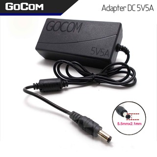 Gocom อะแดปเตอร์ DC 5V โวลท์ 5A แอมป์ เพาเวอร์ซัพพลาย 25 วัตต์ Adapter Switching Power Supply 220V AC to 5V DC 5A