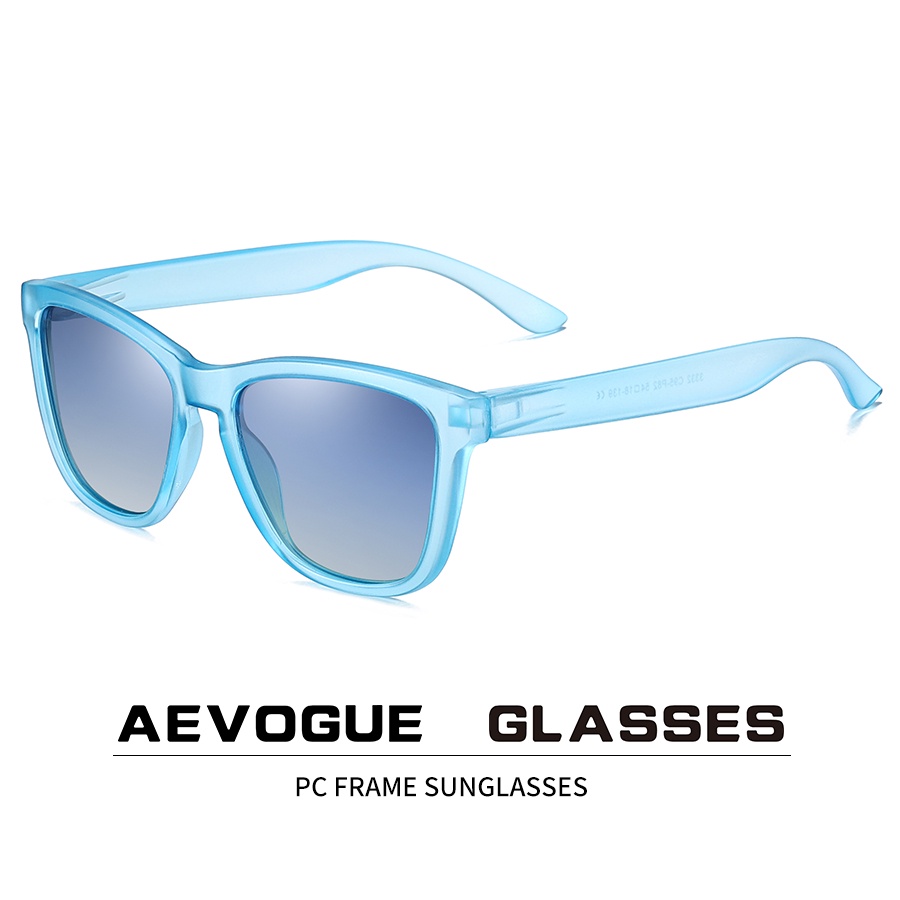 Clear Frame Sunglasses With Blue Mirrored Lenses - UV400 Unisex Retro Style