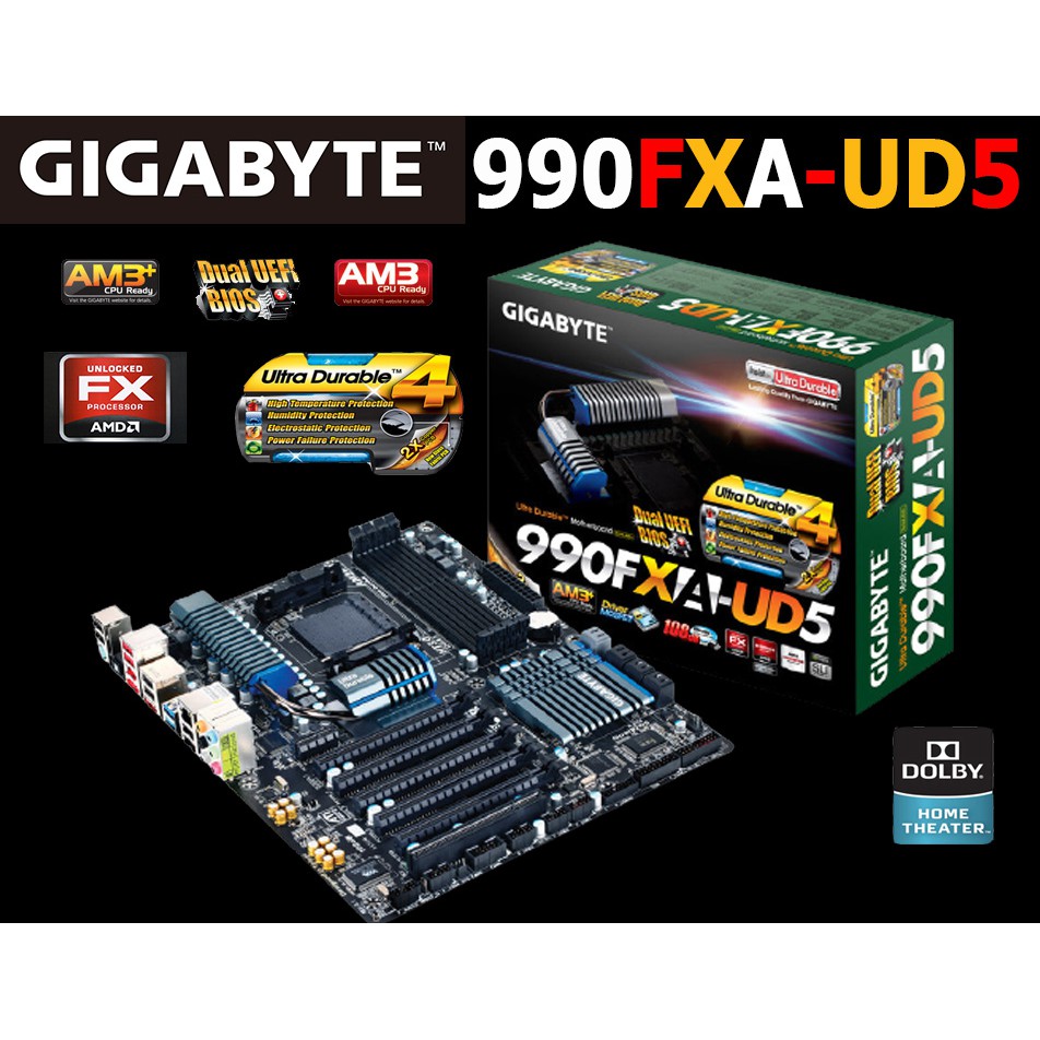 Mainboard AMD GIGABYTE 990FXA-UD5 (Socket AM3+) มือสอง พร้อมส่ง แพ็คดีมาก!!!