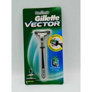 Gillette Vector ยิลเลตต์ เวคเตอร์ ใบมีดโกนพร้อมด้าม 1 ชิ้น