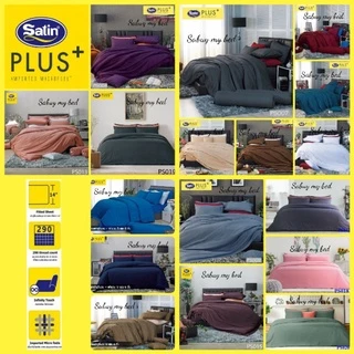 🔥 SATIN PLUS+ ( 16 สี ) ผ้าปูที่นอน (ไม่รวมผ้านวม) ขนาด 3.5 / 5 / 6 ฟุต