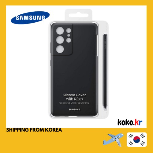 เคสซิลิโคน พร้อมปากกา S-Pen Bundle ของแท้ 100% สําหรับ SAMSUNG Galaxy S21 Ultra EF-PG99P