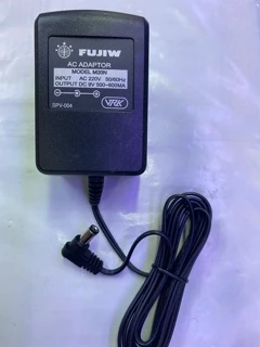 FUJIW อะแดปเตอร์ 9V. 500-800MA กล่องสีเทา -ใน +นอก แจ๊คขอบนอก5.5 รูใน2.1