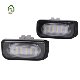 No Error License Plate Light Base For Mercedes-Benz W203 4D Sedan Auto Number Lamp No Hyper Flash