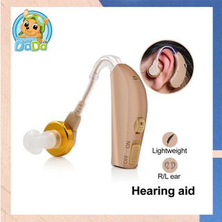 USB Hearing Aids Rechargeable Digital For Elder Over The Ear Adjustable Sound Voice Amplier (suit for both ear)