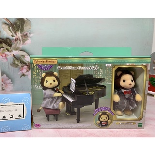 Sylvanian Town Grand Piano Concert Set Lion Pianist ซิลวาเนียนทาวน์ ชุดคอนเสิร์ต สิงโต แกรนด์เปียโน มือ1