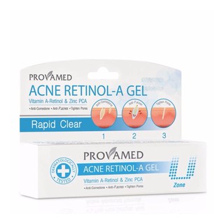 Provamed Acne Retinol-A Gel เจลแต้มสิว 10g.