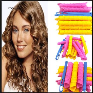 CST_Long 55cm*2.5cm Magic Ringlet Hair Curlers Leverag Curlformers Spiral Rollers