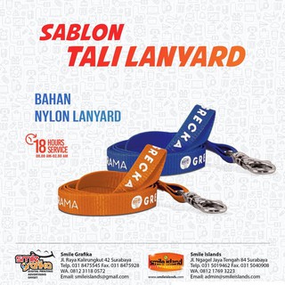 Surabaya เชือกไนล่อน LANYARD พิมพ์ลาย คุณภาพดี