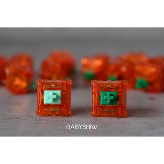 (พร้อมส่งในไทย) C³ Tangerine Switch V2 (62g &amp; 67g) / Smoothest Linear / Switch mechanical keyboard / C³Equalz