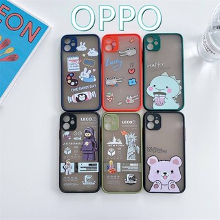 เคสหลังการ์ตูนด้านขอบสีรุ่น OPPO A3S A5S A9 2020 A5 2020 RENO 4 A5 A7 #898