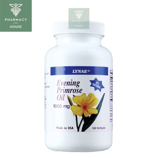 Lynae evening primrose oil 1000 mg. 100 capsules  อีฟนิ่งพรีมโรส