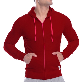 เสื้อแจ็กเก็ต Parka-Maroon โครงสร้างส่วนตัว สําหรับผู้ชาย [1672]
