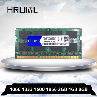 DDR3 แรมความจำ ความจุ 8GB 4GB 2GB Memory RAM DDR3L 8G 4G 2G DDR 3 1066mhz 1333mhz 1600mhz 1866Mhz สำหรับโน๊ตบุ๊ค แลปท็อป