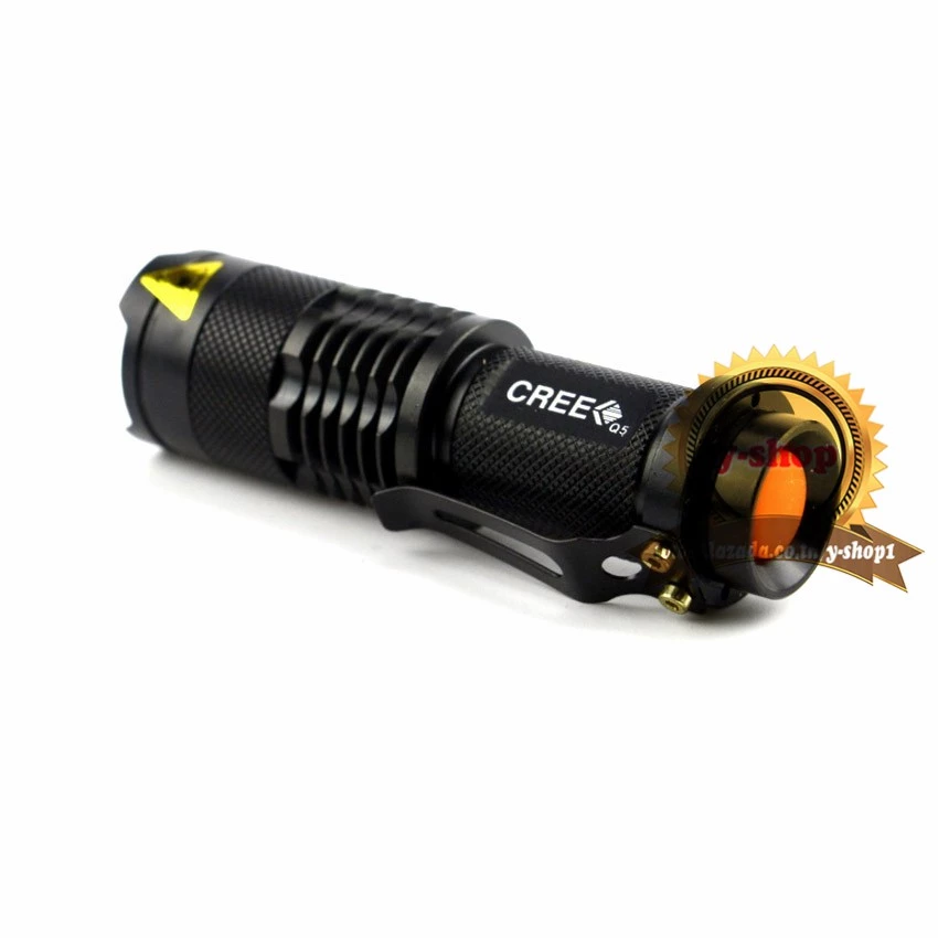 ไฟฉาย LED CREE Q5 โลหะ 2000 ลูเมน ซูมได้ thumbnail 4